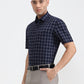 Blue Checked Regular Fit Formal Shirt | Greenfibre