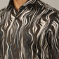 Brown Printed Slim Fit Party Wear Shirt | Wyre