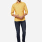 Yellow Checked Smart Fit Semi Casual Shirt | Greenfibre