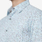 Blue Printed Slim Fit Casual Shirt | Greenfibre