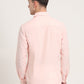 Pink Solid Slim Fit Casual Shirt | Greenfibre
