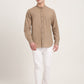 Khaki Solid Slim Fit Casual Shirt | Greenfibre