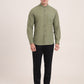 Green Solid Slim Fit Casual Shirt | Greenfibre