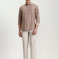 Beige Striped Slim Fit Track Pant | Greenfibre