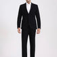 Black Solid Regular Fit Blazer | Greenfibre