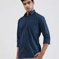 Blue Solid Smart Fit Semi Casual Shirt | Greenfibre