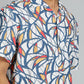Blue Printed Slim Fit Casual Shirt | JadeBlue