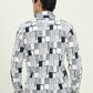 White & Black Printed Slim Fit Casual Shirt | JadeBlue