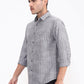 Grey Striped Slim Fit Casual Shirt | Greenfibre