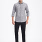 Grey Striped Slim Fit Casual Shirt | Greenfibre