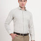 Yellow Checked Slim Fit Formal Shirt | Greenfibre