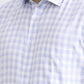White & Blue Checked Regular Fit Formal Shirt | Greenfibre