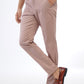 Pink Solid Neo Fit Casual Trouser | Greenfibre