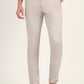 Cream Solid Neo Fit Casual Trouser | Greenfibre