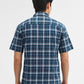 Teal Checked Slim Fit Casual Shirt | Greenfibre