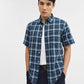 Teal Checked Slim Fit Casual Shirt | Greenfibre