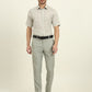 Beige & Green Printed Regular Fit Formal Shirt | JadeBlue
