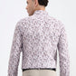 Brown & White Printed Slim Fit Party Wear Shirt | Greenfibre
