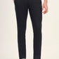 Navy Blue Printed Super Slim Fit Casual Trouser | Greenfibre