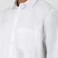 White Solid Smart Fit Semi Casual Shirt | Greenfibre