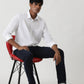 White Solid Smart Fit Semi Casual Shirt | Greenfibre