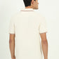Cream Solid Slim Fit Polo T-Shirt | Greenfibre