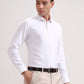 White Striped Regular Fit Formal Shirt | Greenfibre