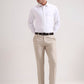 White Striped Regular Fit Formal Shirt | Greenfibre
