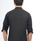 Black Solid Slim Fit Casual Shirt | Greenfibre