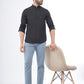 Black Solid Slim Fit Casual Shirt | Greenfibre