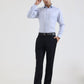 Sky Blue Solid Slim Fit Formal Shirt | Greenfibre