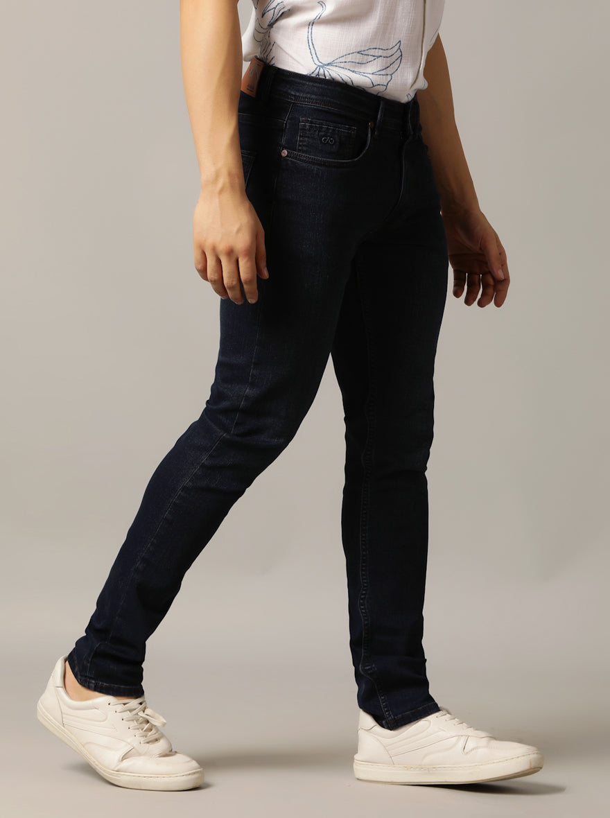 Midnight Blue Washed Rider Fit Jeans | JadeBlue