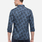 Legion Blue Printed Slim Fit Casual Shirt | Greenfibre