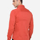 Spicy Orange Solid Slim Fit Casual Shirt | Greenfibre