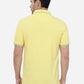 Yellow Solid Slim Fit Polo T-Shirt | Greenfibre