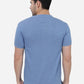 Blue Solid Slim Fit Polo T-Shirt | Greenfibre