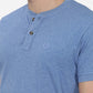 Blue Solid Slim Fit Polo T-Shirt | Greenfibre