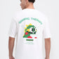 White Printed Oversize Fit T-Shirt | Greenfibre