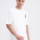 White Printed Oversize Fit T-Shirt | Greenfibre