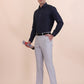 Blue Washed Slim Fit Formal Shirt | Greenfibre