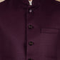 Maroon Solid  Waistcoat | Greenfibre