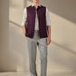 Maroon Solid  Waistcoat | Greenfibre