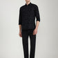 Black Printed Slim Fit Casual Shirt | Greenfibre