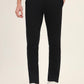 Black Solid Super Slim Fit Casual Trouser | Greenfibre