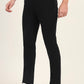 Black Solid Super Slim Fit Casual Trouser | Greenfibre