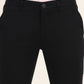 Black Solid Super Slim Fit Casual Trouser | Greenfibre