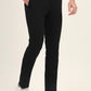 Black Solid Super Slim Fit Casual Trouser | Greenfibre