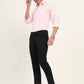 Black Solid Super Slim Fit Casual Trouser | Greenfibre