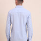 Sky Blue Solid Slim Fit Casual Shirt | Greenfibre