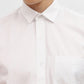 White Solid Tailored Fit Semi Casual Shirt | Greenfibre